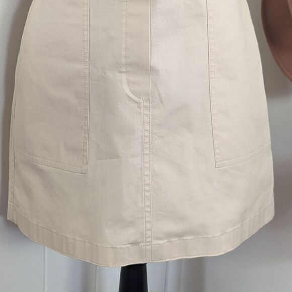 Theory Classic Chino Pocket Skirt SM Quiet Luxury Light Academia Preppy Chic - Picture 5 of 13